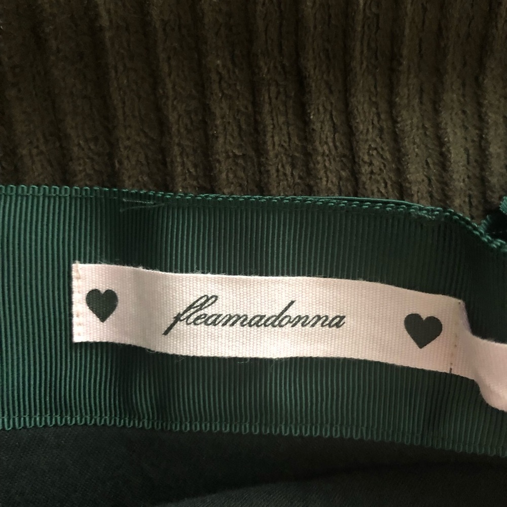 Fleamadonna Ruffle Pocket back Ribbon Skirt - Picture 3 of 4